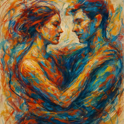 portrait of two people together