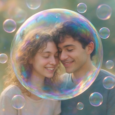 portrait of two people together