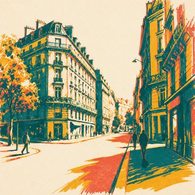 Screen Print Style Style Transfer Example