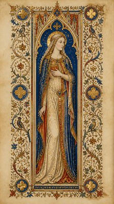 full-length portrait of an elegant figure
