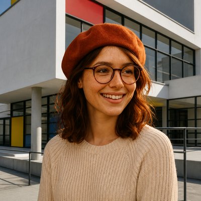 Bauhaus Architecture Style Transfer Example