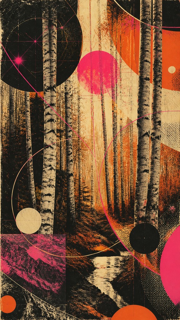a serene birch forest in soft morning light, no people, no text