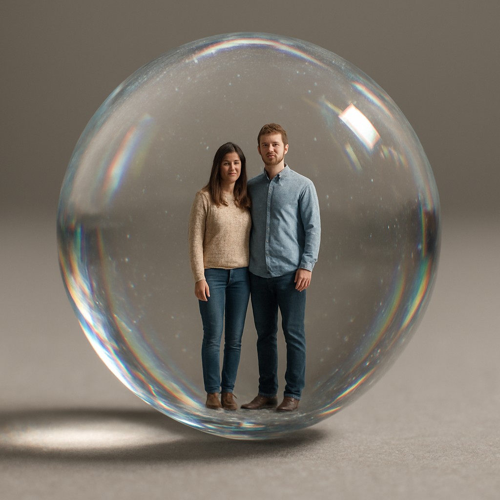 portrait of two people together