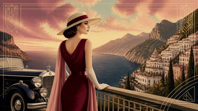 sweeping panoramic landscape with a dramatic sky