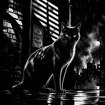 animal standing in natural pose — Noir Comic Art