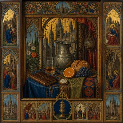 still life with everyday objects — Ghent Art Style