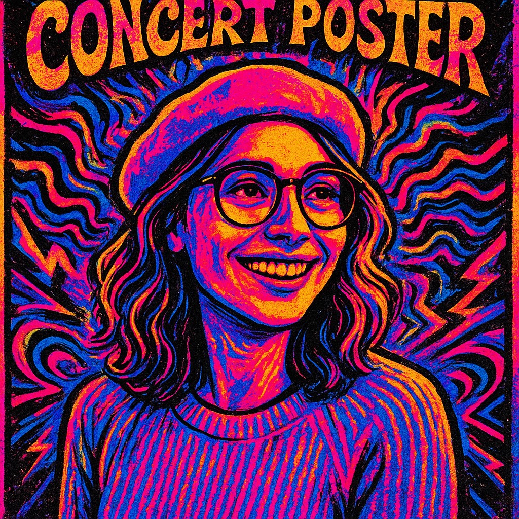 Concert Poster Design Style Transfer Example