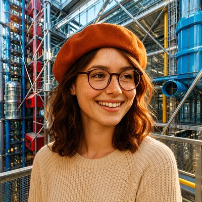 High-Tech Architecture Style Transfer Example