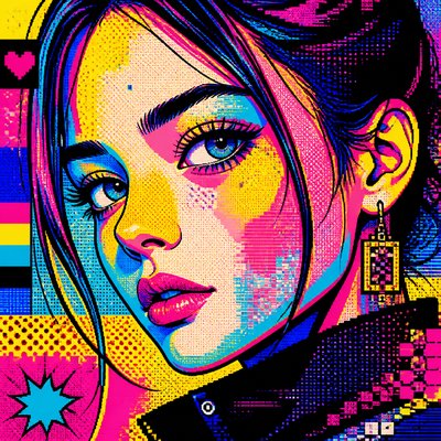 Digital Pop Art Style example