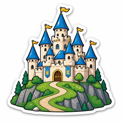 majestic castle on a hilltop