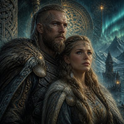 portrait of two people together