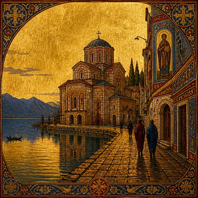 Macedonian Art Style Style Transfer Example
