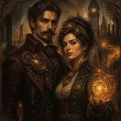 portrait of two people together