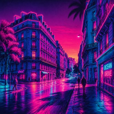 Miami Vice Style Transfer Example