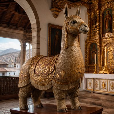 animal standing in natural pose — Ecuadorian Art Style