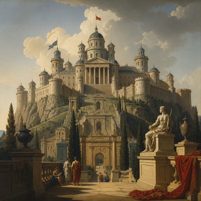 majestic castle on a hilltop