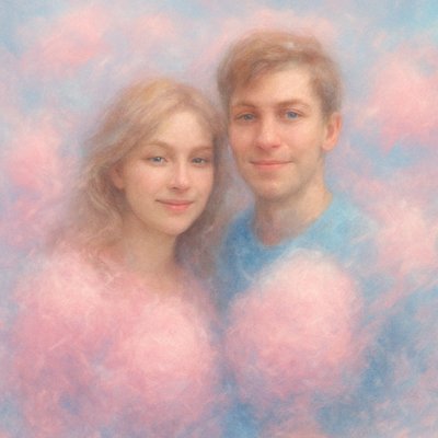 portrait of two people together