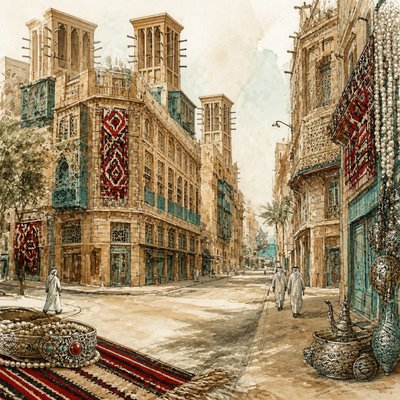 Emirati Art Style Style Transfer Example