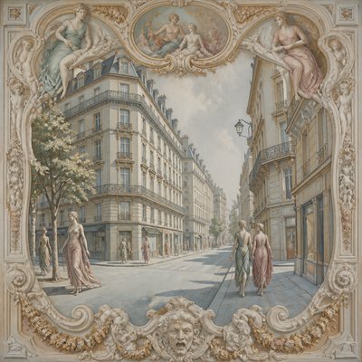 Fontainebleau Art Style Style Transfer Example