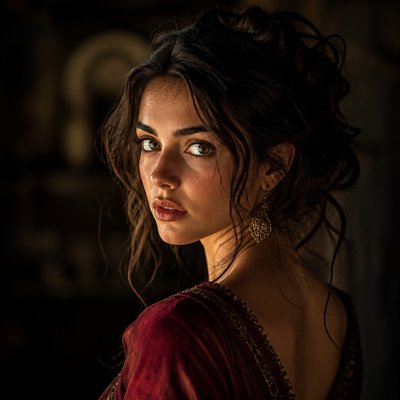 portrait of a person with expressive eyes