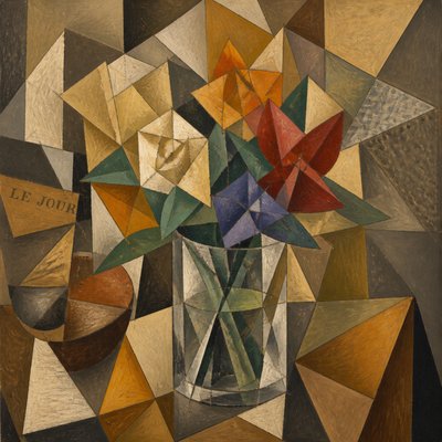 bouquet of flowers in a glass vase