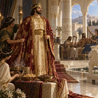 Psalms 45:8 (JPS)
8 (45:9) Myrrh, and aloes, and cassia are all thy garments; out of ivory palaces stringed instruments have made thee glad.

