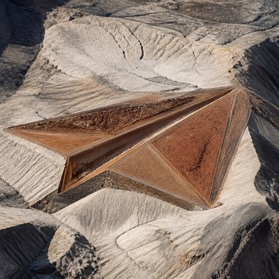 a paper plane, clean minimal composition on a plain background, no text