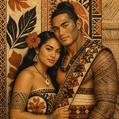 portrait of two people together