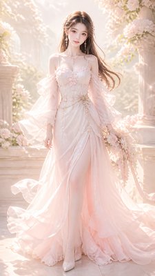 full-length portrait of an elegant figure