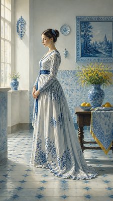 full-length portrait of an elegant figure