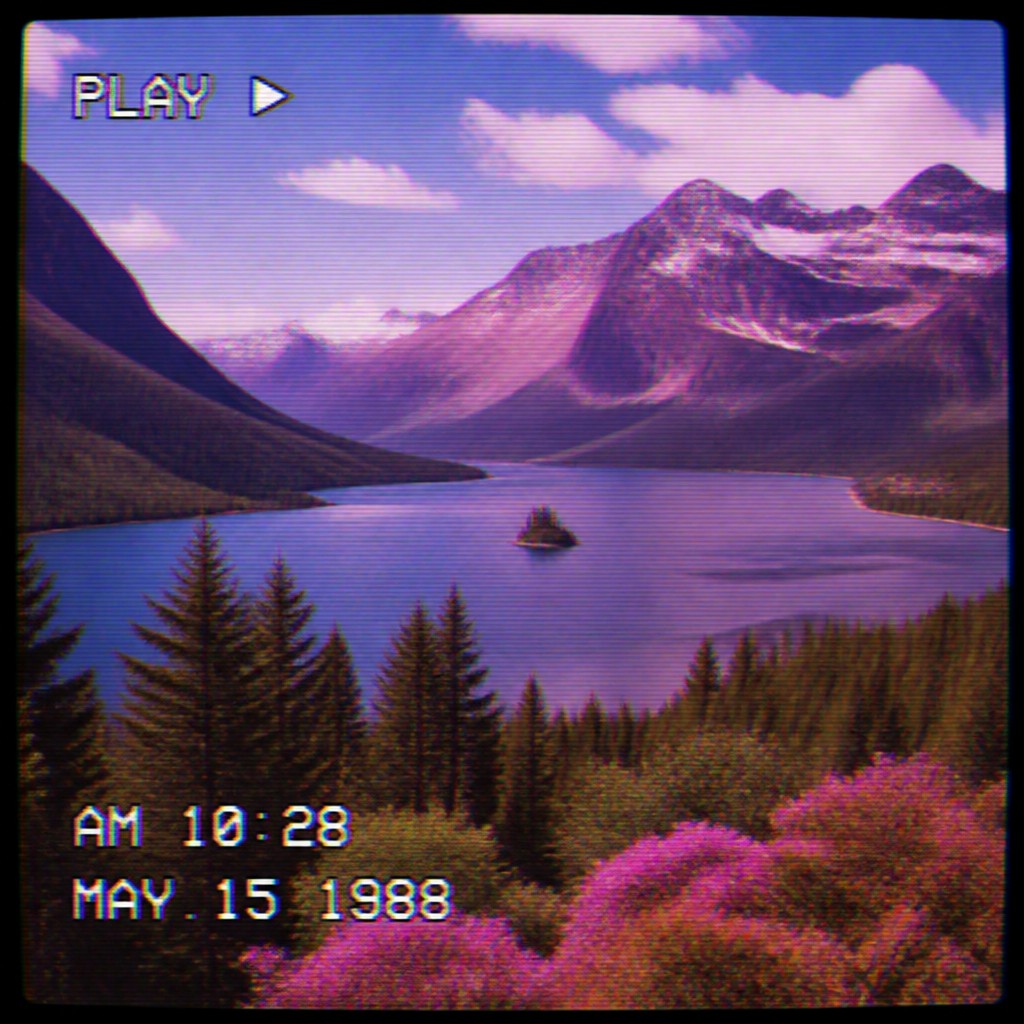 wide landscape with natural scenery — VHS Aesthetic
