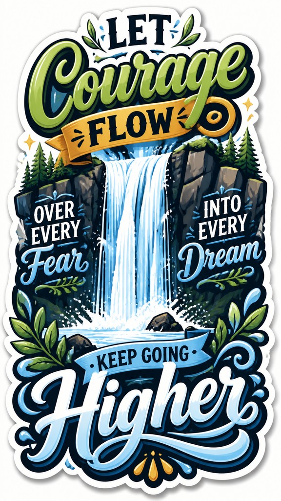 towering waterfall cascading down a cliff