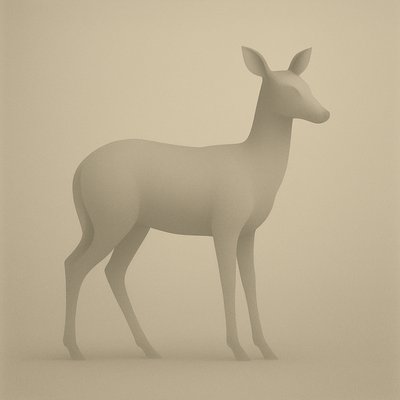 animal standing in natural pose