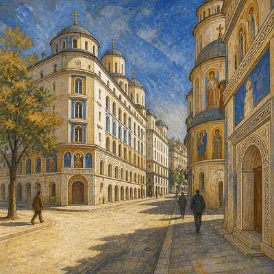 Serbian Art Style Style Transfer Example