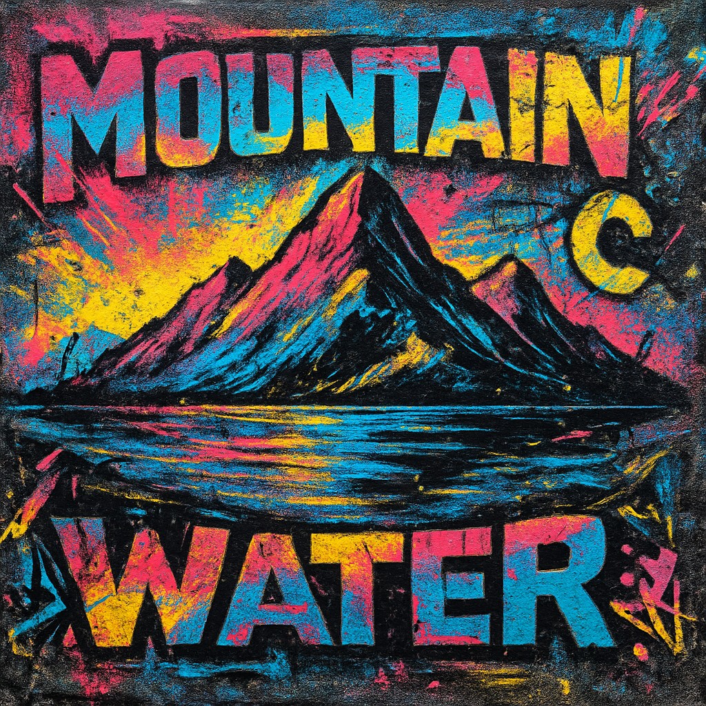serene landscape with mountains and water