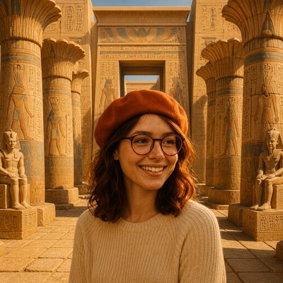 Ancient Egyptian Architecture Style Transfer Example