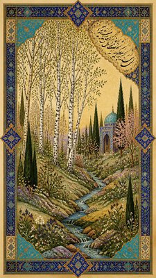 a serene birch forest in soft morning light, no people, no text