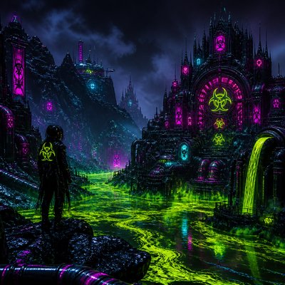 wide landscape with natural scenery — Cybergoth Aesthetic