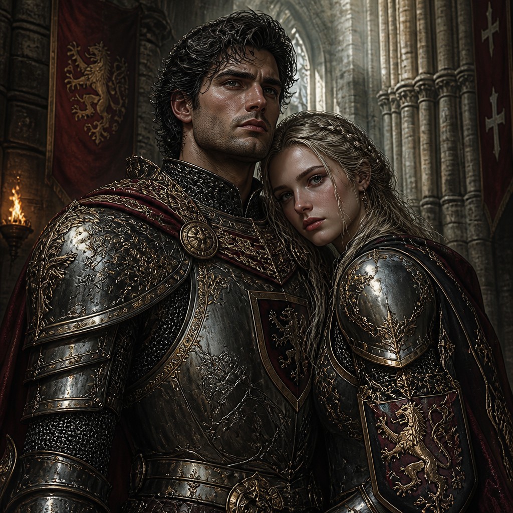 portrait of two people together — Knightcore Aesthetic