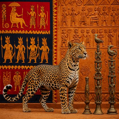 animal standing in natural pose