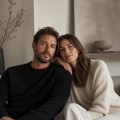 portrait of two people together — Contemporary Interior Design