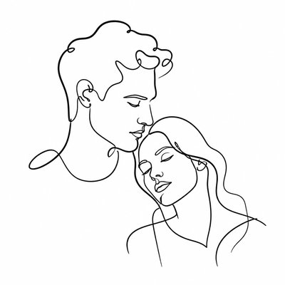 portrait of two people together