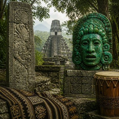 wide landscape with natural scenery — Belizean Art Style