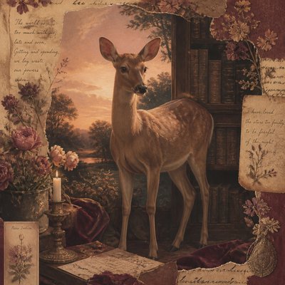 animal standing in natural pose — Romantic Academia Aesthetic