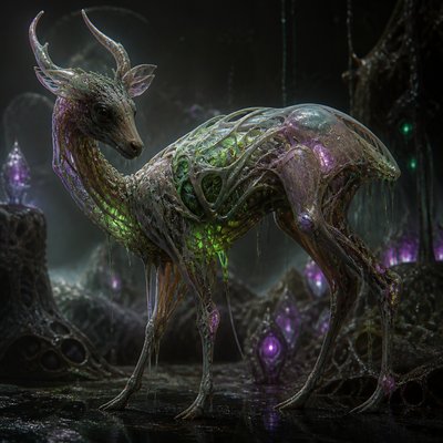 animal standing in natural pose