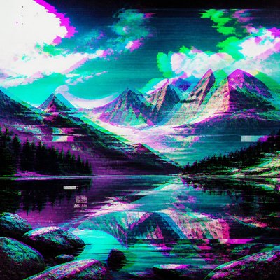Digital Glitch Modern Art Style 2