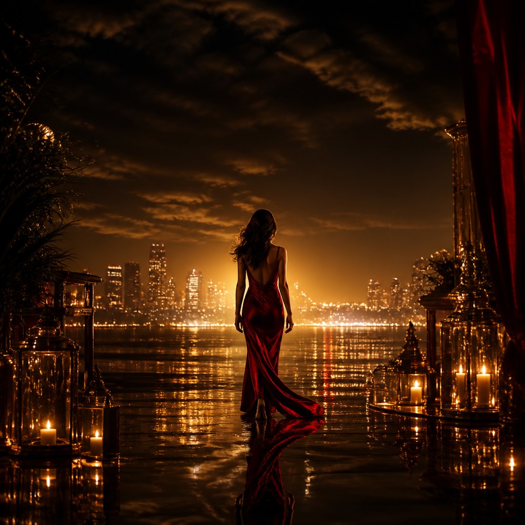 a solitary figure walking toward a glowing horizon across an empty plain, moody atmosphere, no text or lettering