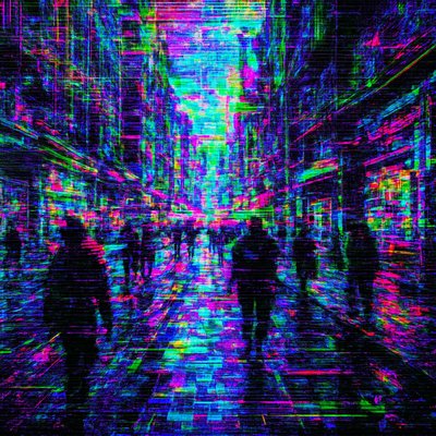 urban street with city activity