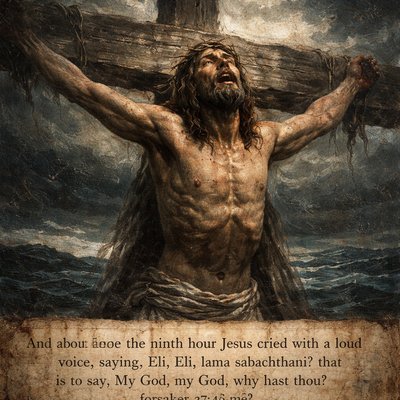 Matthew 27:46 (KJV)
46 And about the ninth hour Jesus cried with a loud voice, saying, Eli, Eli, lama sabachthani? that is to say, My God, my God, why hast thou forsaken me?
