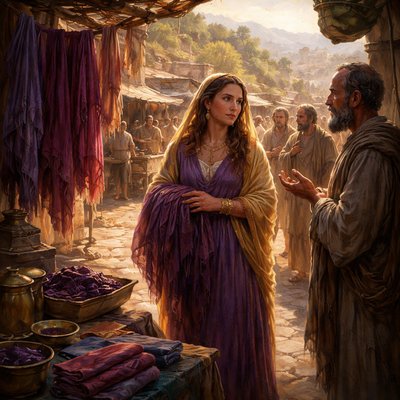“And a certain woman named Lydia, a seller of purple, of the city of Thyatira, which worshipped God, heard us: whose heart the Lord opened, that she attended unto the things which were spoken of Paul.” (Acts 16:14, KJV)

